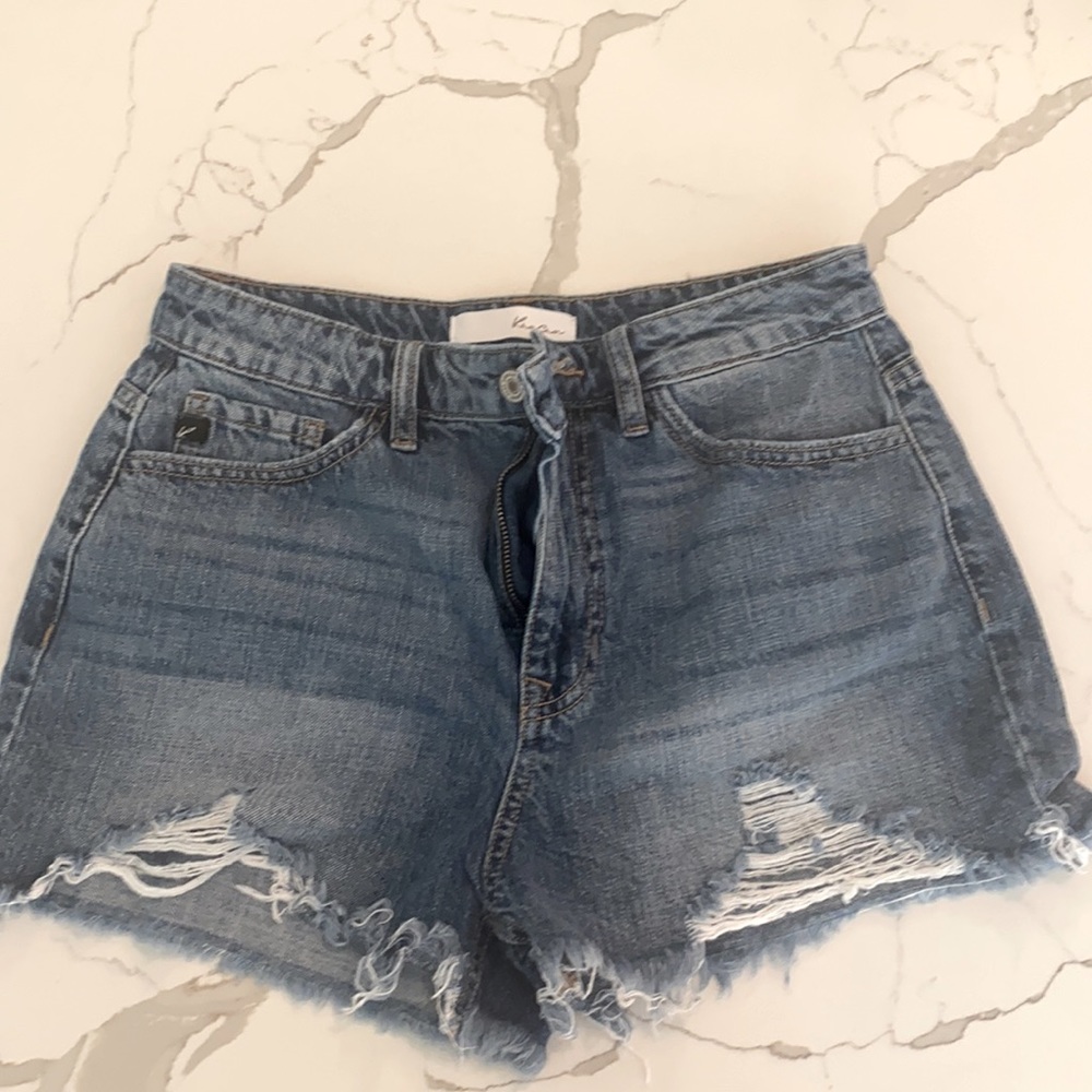 KanCan Ripped Jean Shorts